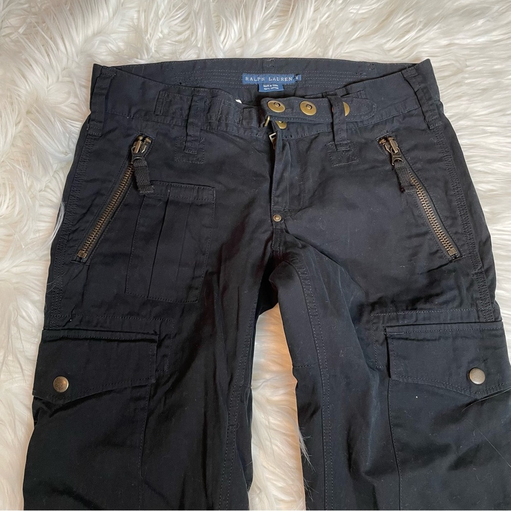 Black Ralph Lauren Black Cargo Pants 6